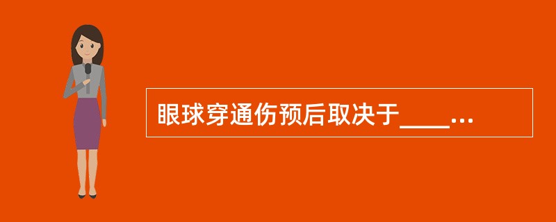 眼球穿通伤预后取决于________、________和________。