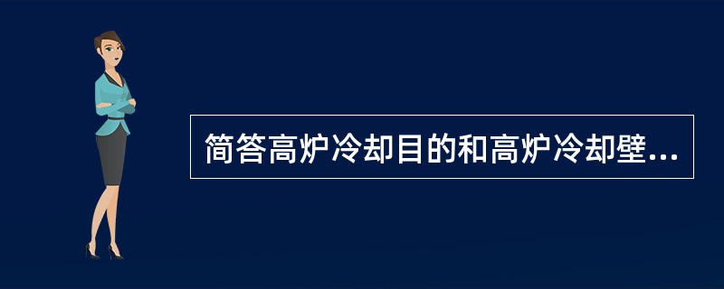 简答高炉冷却目的和高炉冷却壁的种类。