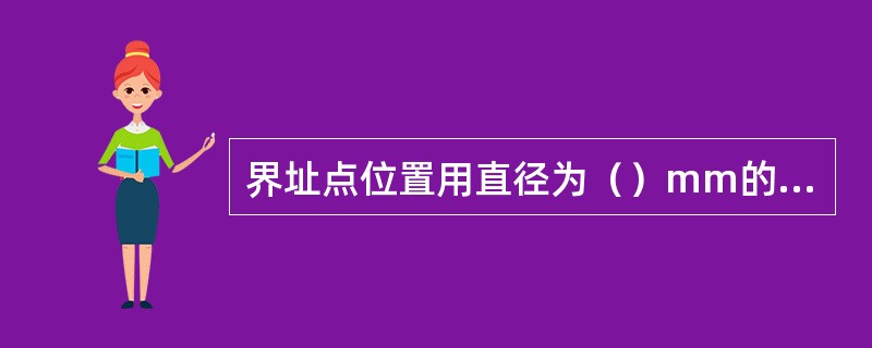 界址点位置用直径为（）mm的红色圆圈表示。