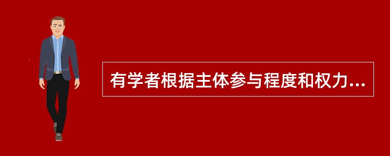 有学者根据主体参与程度和权力不同，社区参与方式可分为（）