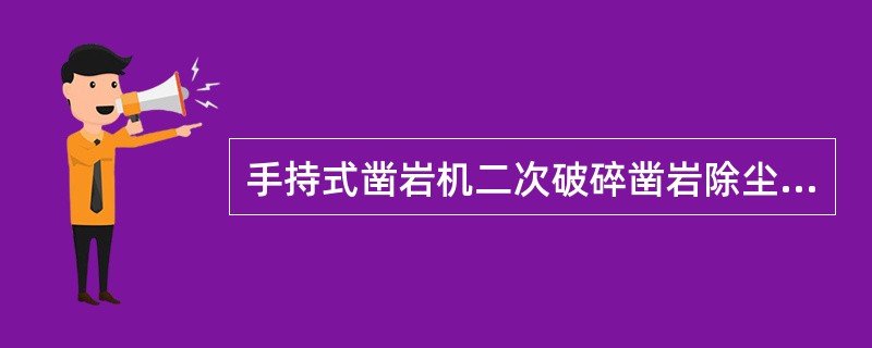 手持式凿岩机二次破碎凿岩除尘效果较好的方法是（）。