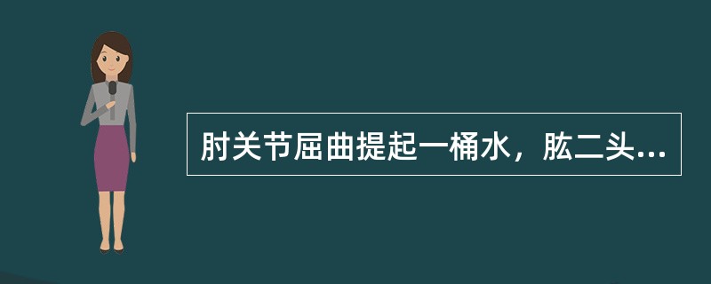 肘关节屈曲提起一桶水，肱二头肌的收缩形式是（）