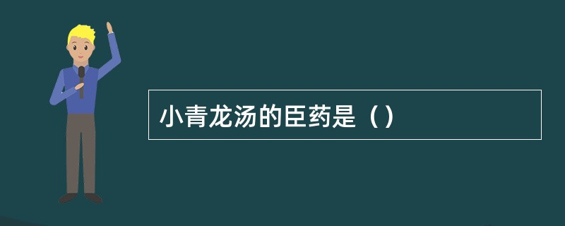 小青龙汤的臣药是（）