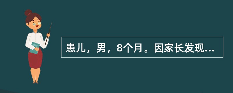 患儿，男，8个月。因家长发现患儿瞳孔发白来院检查，CT检查如下图。该患儿最有可能