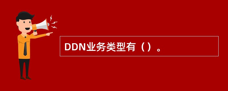 DDN业务类型有（）。