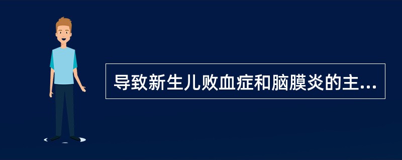 导致新生儿败血症和脑膜炎的主要病原菌是()