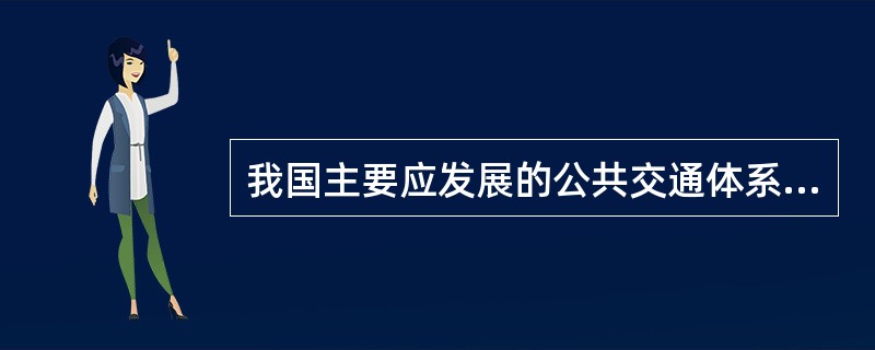 我国主要应发展的公共交通体系所应具有的特征包括（）