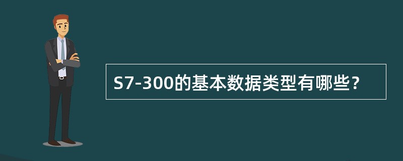 S7-300的基本数据类型有哪些？