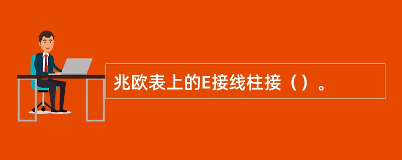 兆欧表上的E接线柱接（）。