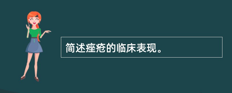 简述痤疮的临床表现。