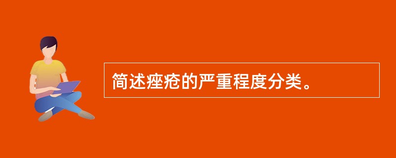 简述痤疮的严重程度分类。