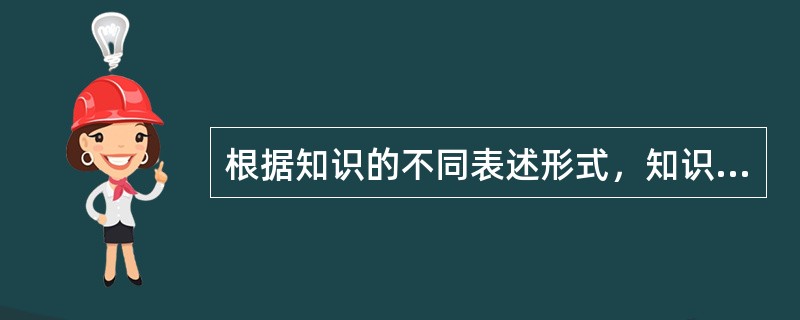 根据知识的不同表述形式，知识可以分为（）