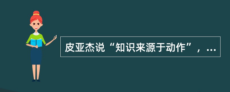 皮亚杰说“知识来源于动作”，这里所说的“知识”是指（）。