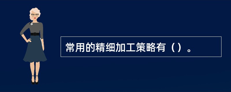 常用的精细加工策略有（）。