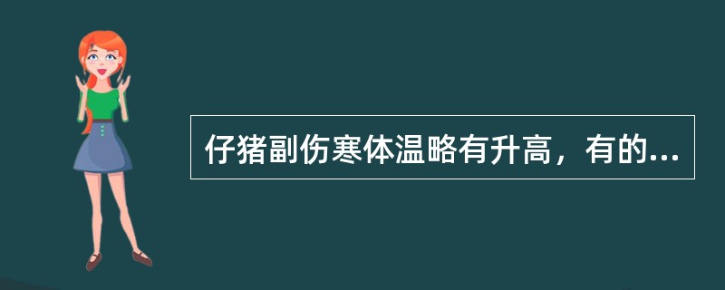 仔猪副伤寒体温略有升高，有的正常。