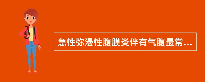 急性弥漫性腹膜炎伴有气腹最常见于（）