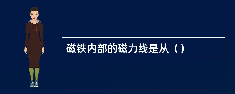 磁铁内部的磁力线是从（）