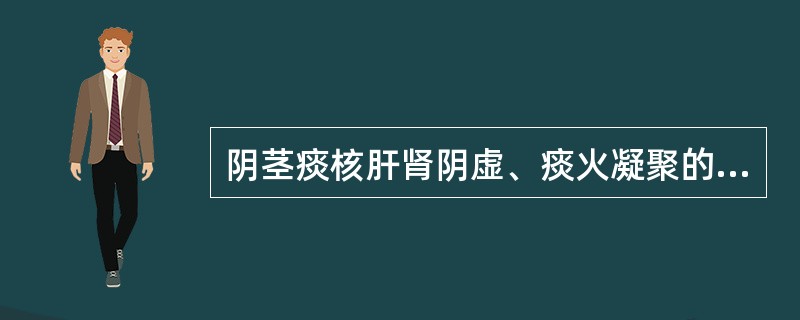 阴茎痰核肝肾阴虚、痰火凝聚的主方是：（）