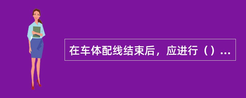 在车体配线结束后，应进行（）试验。