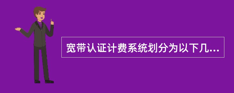 宽带认证计费系统划分为以下几个层次。（）。