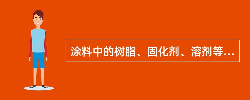 涂料中的树脂、固化剂、溶剂等各种添加剂，均与有机物有关。