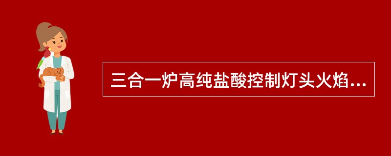 三合一炉高纯盐酸控制灯头火焰呈：（）