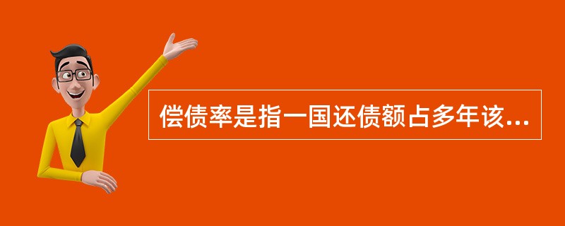 偿债率是指一国还债额占多年该国外汇总收入的比率，以不超过（）为界。