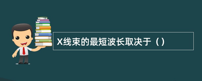 X线束的最短波长取决于（）