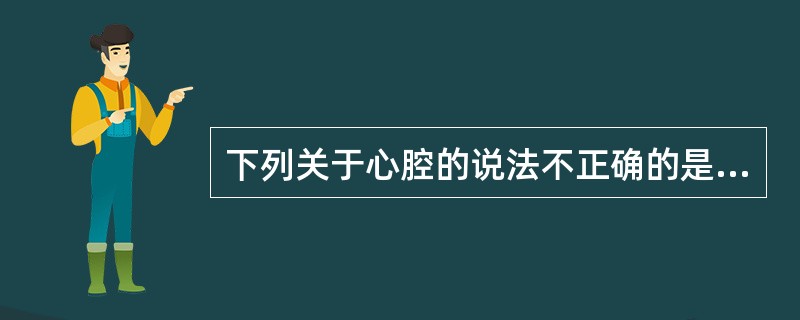 下列关于心腔的说法不正确的是（）