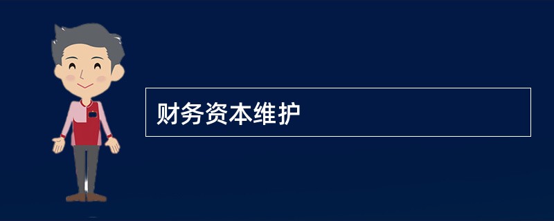 财务资本维护