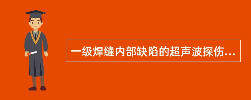 一级焊缝内部缺陷的超声波探伤抽检比例为（）。