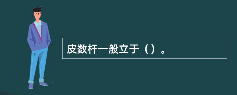 皮数杆一般立于（）。