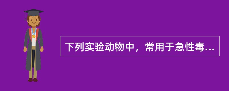 下列实验动物中，常用于急性毒性研究的实验动物（）。