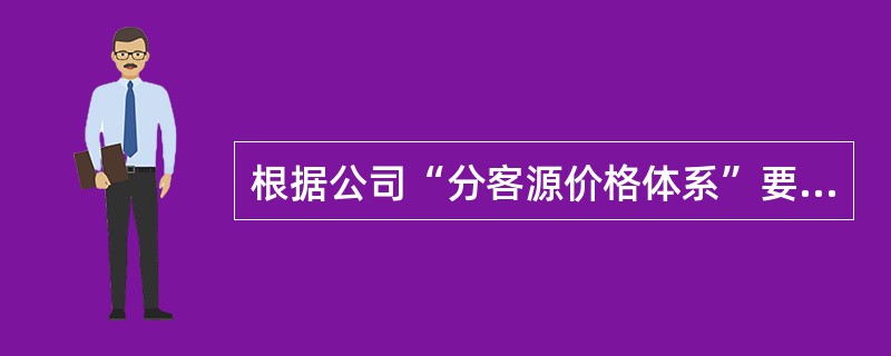 根据公司“分客源价格体系”要求，以下关于固定折扣类客源价格权限的说法，不正确的是