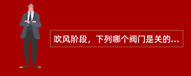 吹风阶段，下列哪个阀门是关的状态（）。