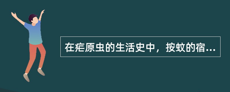 在疟原虫的生活史中，按蚊的宿主类型应该是（）.