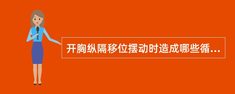 开胸纵隔移位摆动时造成哪些循环系统病理生理改变()