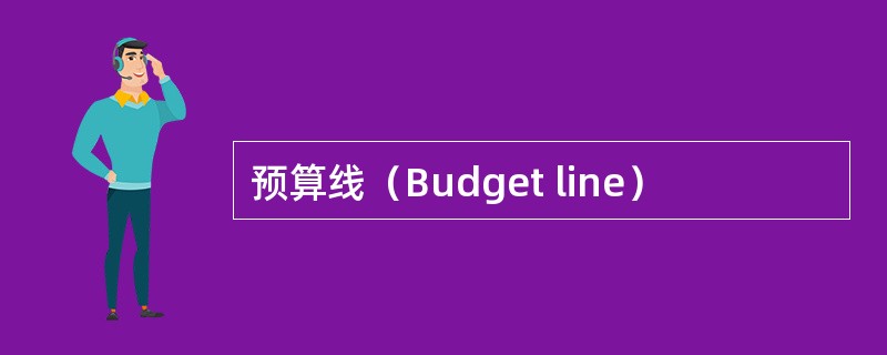 预算线（Budget line）