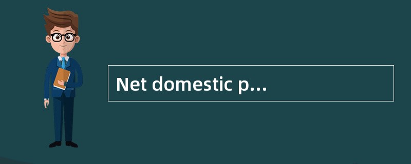 Net domestic product（NDP）国内净产出