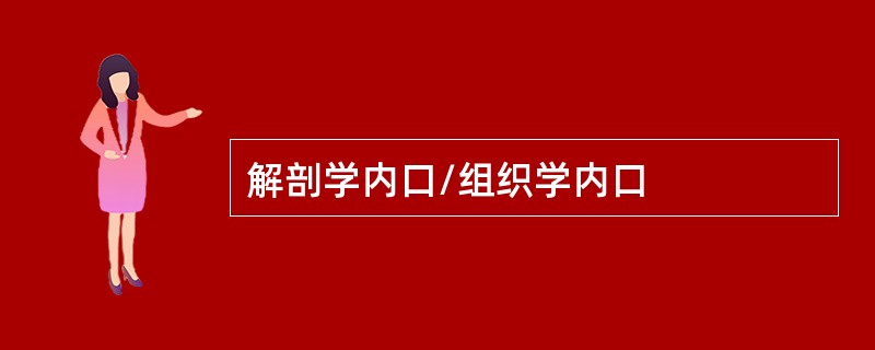 解剖学内口/组织学内口