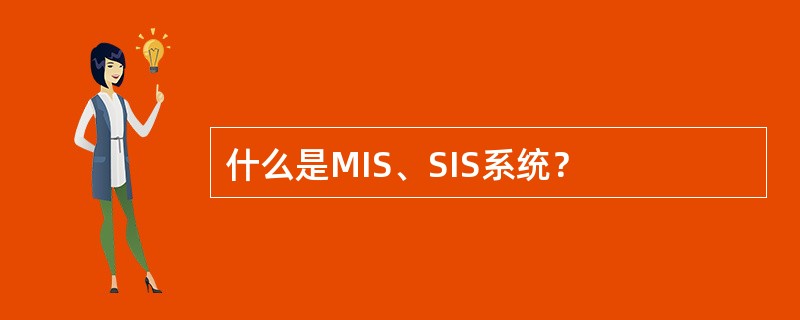 什么是MIS、SIS系统？