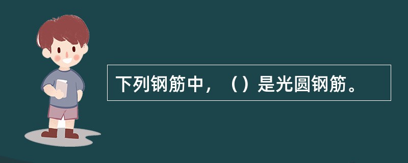 下列钢筋中，（）是光圆钢筋。