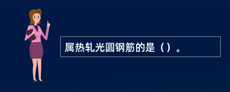 属热轧光圆钢筋的是（）。