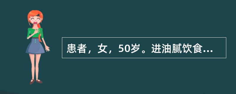 患者，女，50岁。进油腻饮食后发生持续性上腹痛48小时。血淀粉酶升高。对判断其病