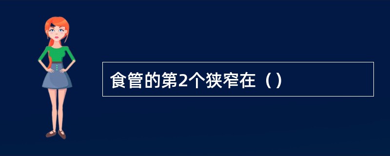 食管的第2个狭窄在（）