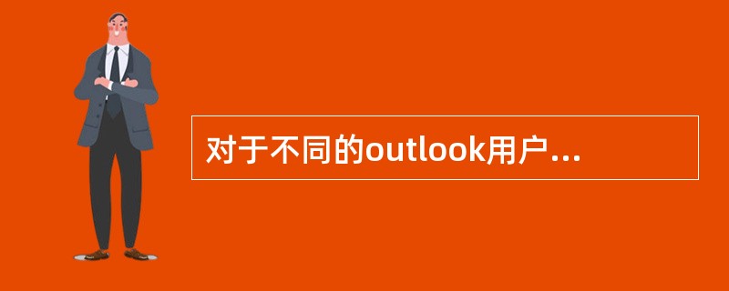 对于不同的outlook用户，如果其基本设置不同，启动时的界面可能也会有所不同。