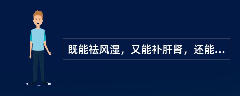 既能祛风湿，又能补肝肾，还能安胎的药物是（）