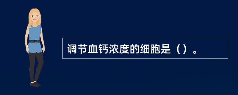 调节血钙浓度的细胞是（）。