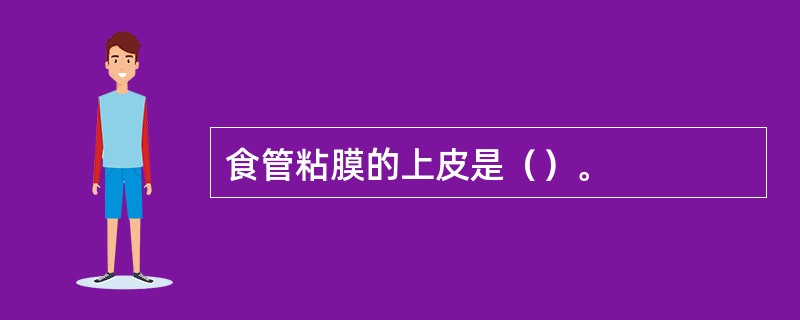 食管粘膜的上皮是（）。