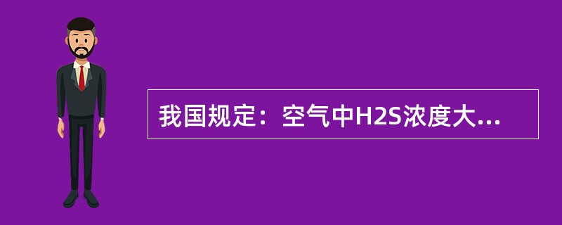 我国规定：空气中H2S浓度大于10ppm，小于20ppm的工作场所，应挂（）。